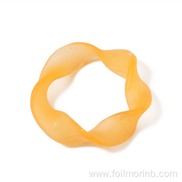 Natural Rubber Circle Woven Ring Pet dog Toys